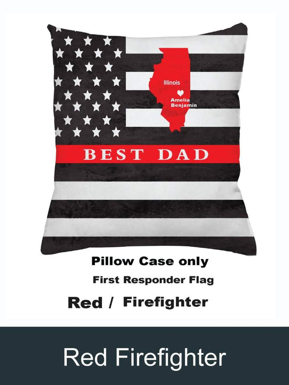 Red firefighter custom pillow-Mt Logan 5959-