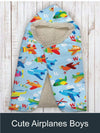 Cute Airplanes Boys Artisan Handcrafted Hooded Wrap Blanket-Mt Logan 5959-